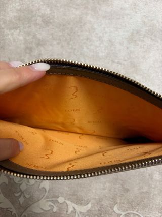 Mala de mão Tous castanha e dourada