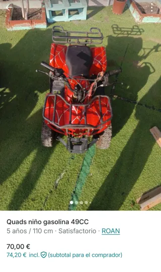 Quad Infantil ROAN 49CC Gasolina