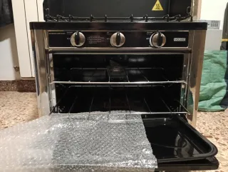 Cucina da campeggio portatile 2 fuochi + forno