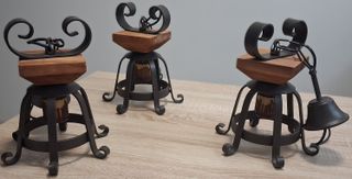 Lámpara Colgante Colonial Metal y Madera