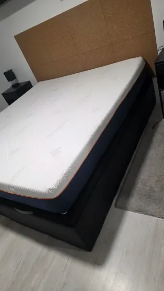 Canapé abatible + colchón viscoelástico 180x200