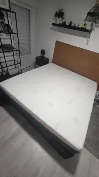 Canapé abatible + colchón viscoelástico 180x200