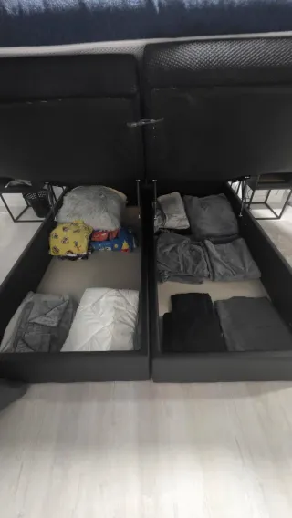 Canapé abatible + colchón viscoelástico 180x200