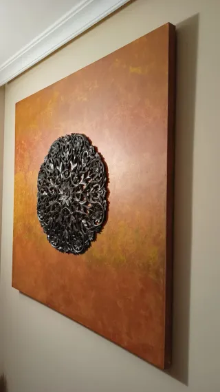 Cuadro Decorativo Mandala Madera