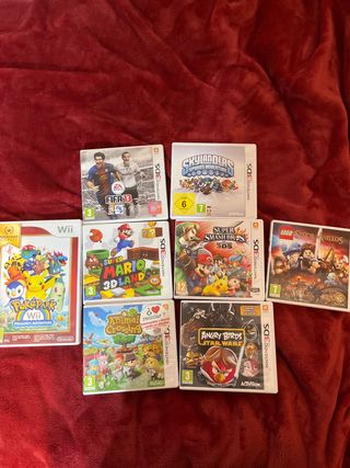 Lote Juegos Nintendo Wii y 3DS