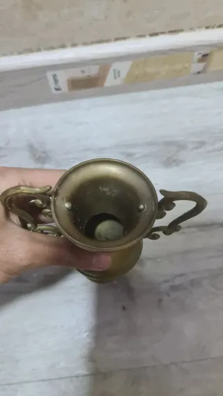 Candil antiguo de latón 13 cm