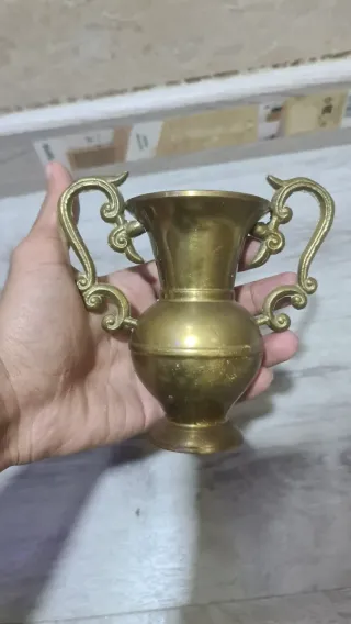 Candil antiguo de latón 13 cm