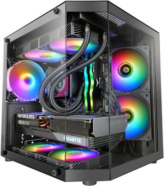 Mars Gaming MC-3TLITE Caja PC Negra RGB