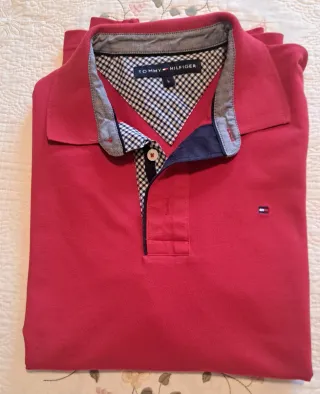 Polo Tommy Hilfiger Rojo Talla L