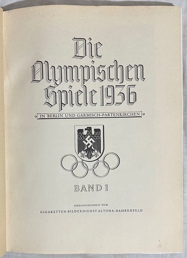 Olimpiadas de Berlín 1936. Lote. Leni Riefenstahl.