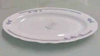 Bandeja porcelana Harmony azul y blanco