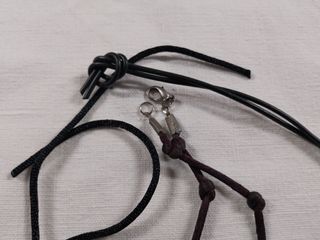 3 Collane 2 ciondoli di pietra e vetro