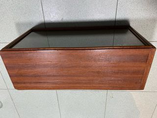 Virgen Inmaculada en vitrina de madera