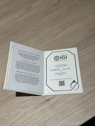 Anillo Oro 18K Swarovski Diamante 0.7ct