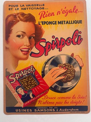 Antigua calcomanía para ventana Spirpoli