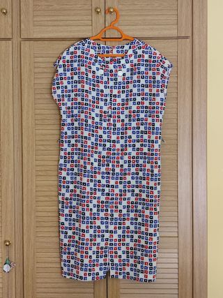 Vestido estampado multicolor