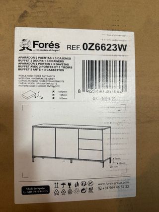 Aparador nuevo embalado Forés Brooklyn
