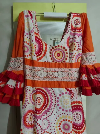 Traje Flamenca Hecho a Mano Talla XXS
