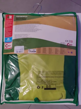 Disfraz Dinosaurio Verde, nuevo, Talla 7-9 Años