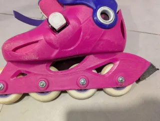 Patines en línea rosas para niña talla 28 a 30