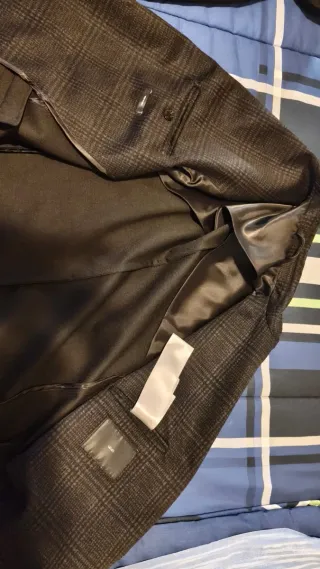 Giacca uomo a quadri grigia