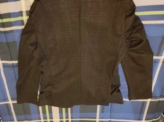 Giacca uomo a quadri grigia