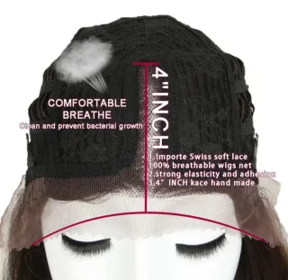 Peluca Lace Front 4 Cabello Realista