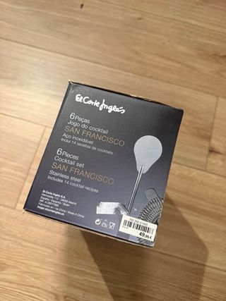 Set Coctelería El Corte Inglés 6 Piezas