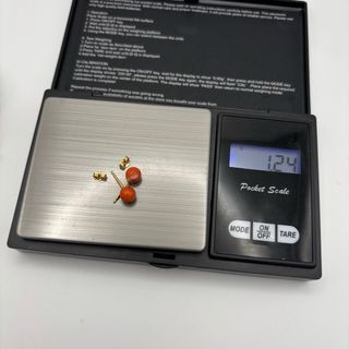 Pendientes de oro 18kt con coral