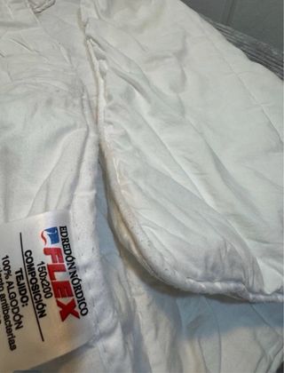 Edredón Nórdico 100% Pluma de Pato y otro blanco