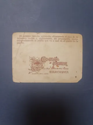 Cromo Fútbol Zamora Chocolate Samitier Nº 8