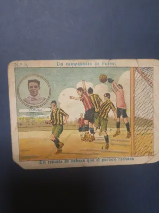 Cromo Fútbol Zamora Chocolate Samitier Nº 8