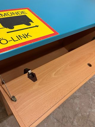 URGE!! Vendo Escritorio azul y madera con cajones