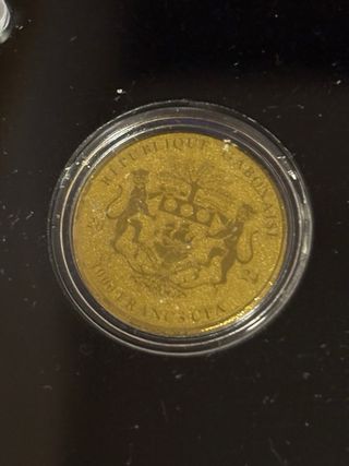 4 Monete Oro 999/1000 24k 20mm Gabon