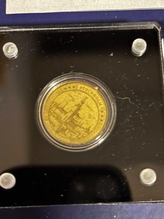 4 Monete Oro 999/1000 24k 20mm Gabon