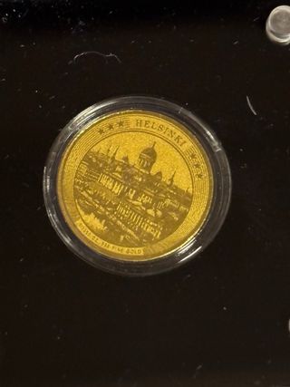 4 Monete Oro 999/1000 24k 20mm Gabon