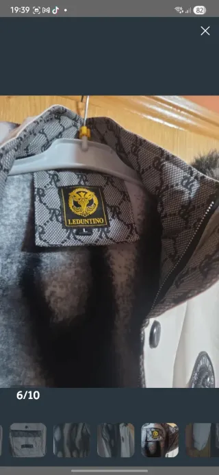 Parka Leduntino CF-1986 Talla L Beige