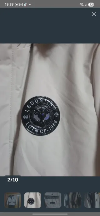 Parka Leduntino CF-1986 Talla L Beige