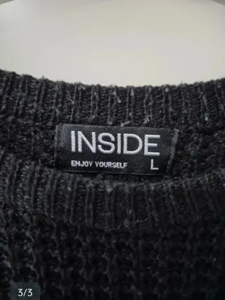 Jersey Inside rayas negro y gris Talla L