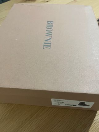 Botas Brownie Piel Negras Nuevas