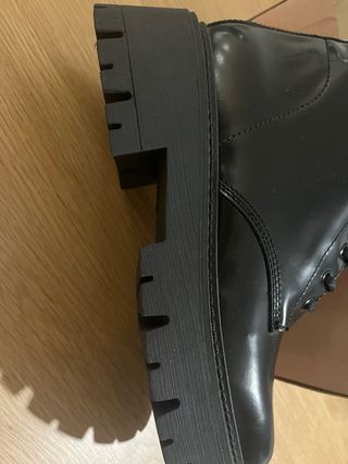 Botas Brownie Piel Negras Nuevas