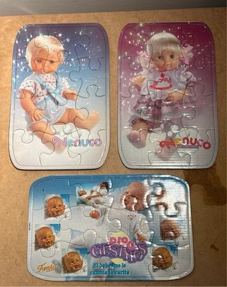 Lote 3 Puzzles Nenuco y Pipo Gestitos Famosa