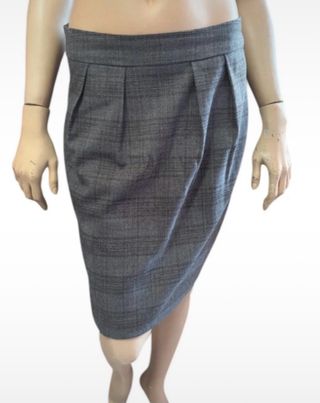 Completo Conbipel giacca e gonna grigio