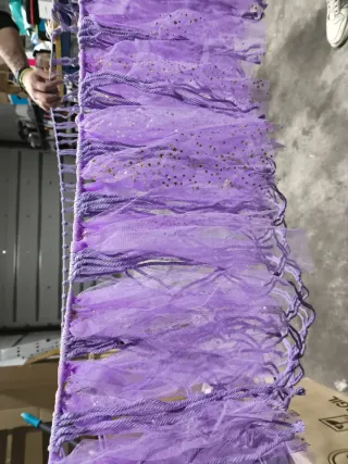 Hamaca de tela morada