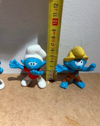 Lote 4 Figuras Grandes Pitufos