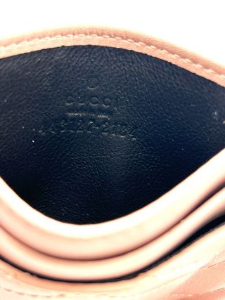 Portacartellini Gucci GG Marmont Rosa Dorato