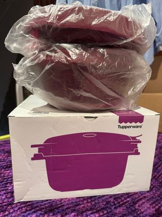 Olla Micro Presión Tupperware Roja