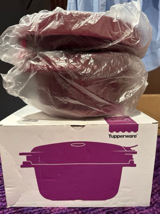 Olla Micro Presión Tupperware Roja