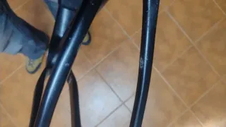 Cuadro Carbono, tija, pedalier y rueda trasera