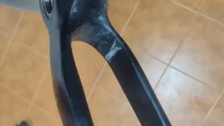 Cuadro Carbono, tija, pedalier y rueda trasera